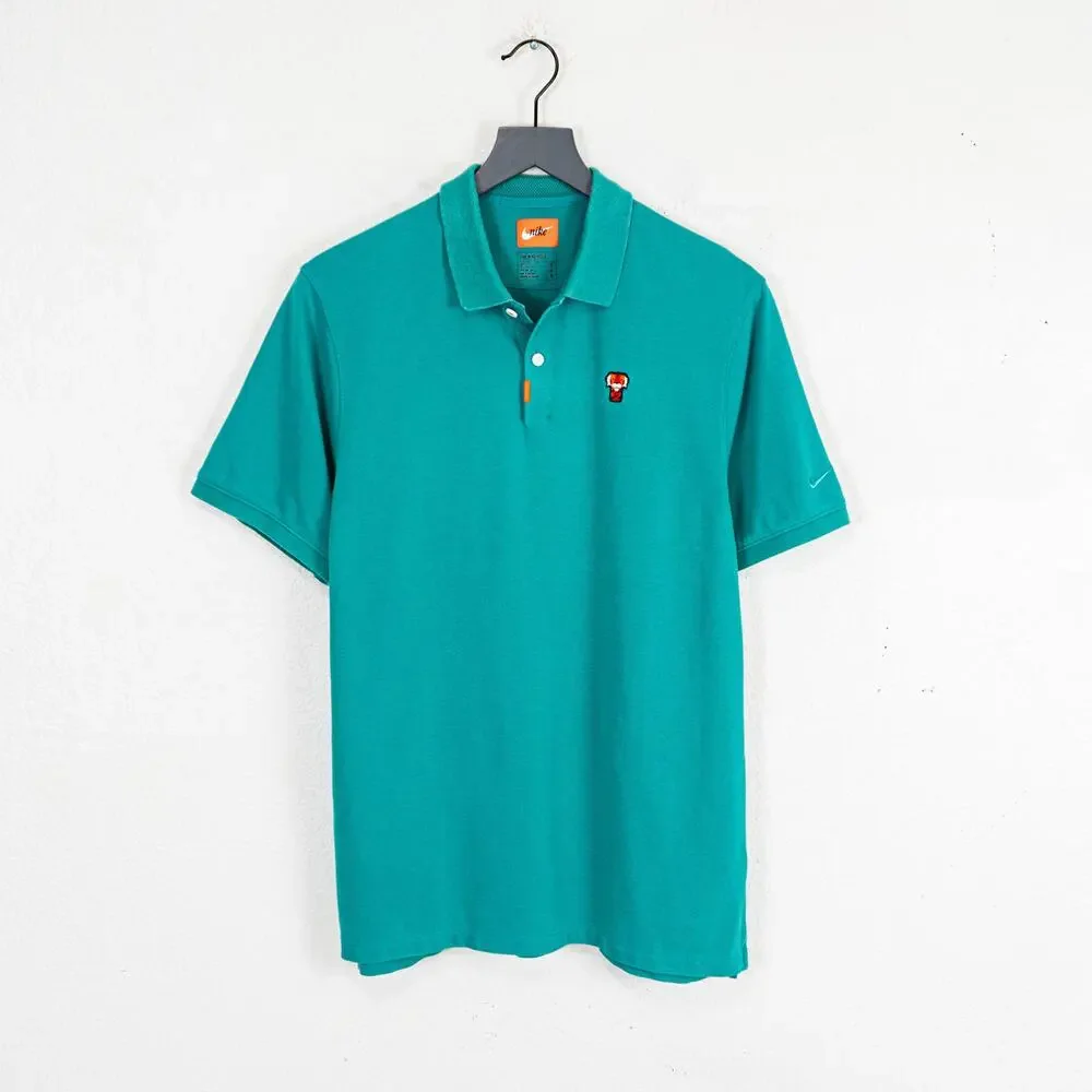NIKE Tiger Woods Frank Polo tiger logo Green Masters size Medium